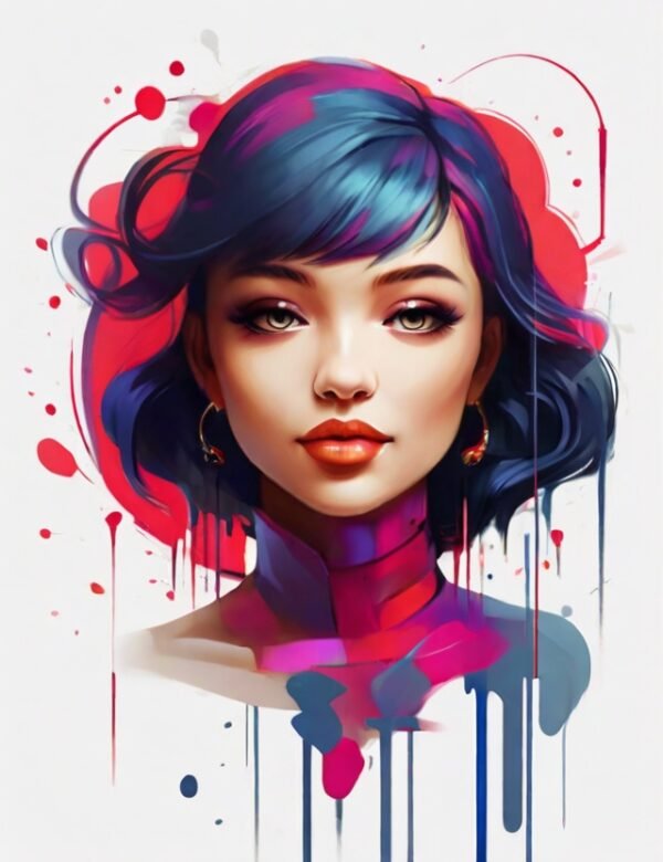 Girl_With_Short_Hairs_Digital_Art
